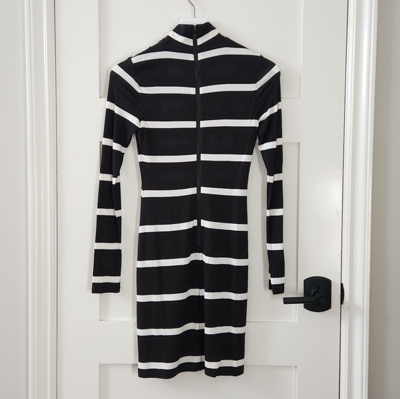 Alice + Olivia Delora Mock Neck Mini Dress, Size XS - Picture 8 of 10